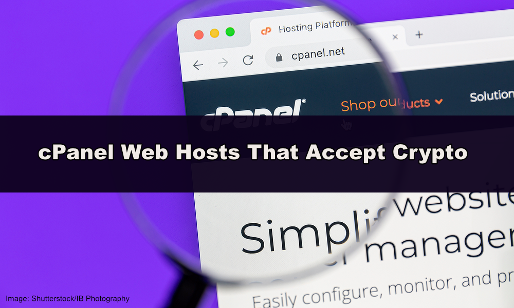 cPanel web hosts that accept crypto